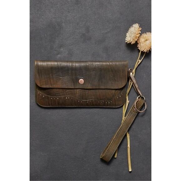 Free People Handbags - Free People We The Free Western Stud Wallet in Olive Black